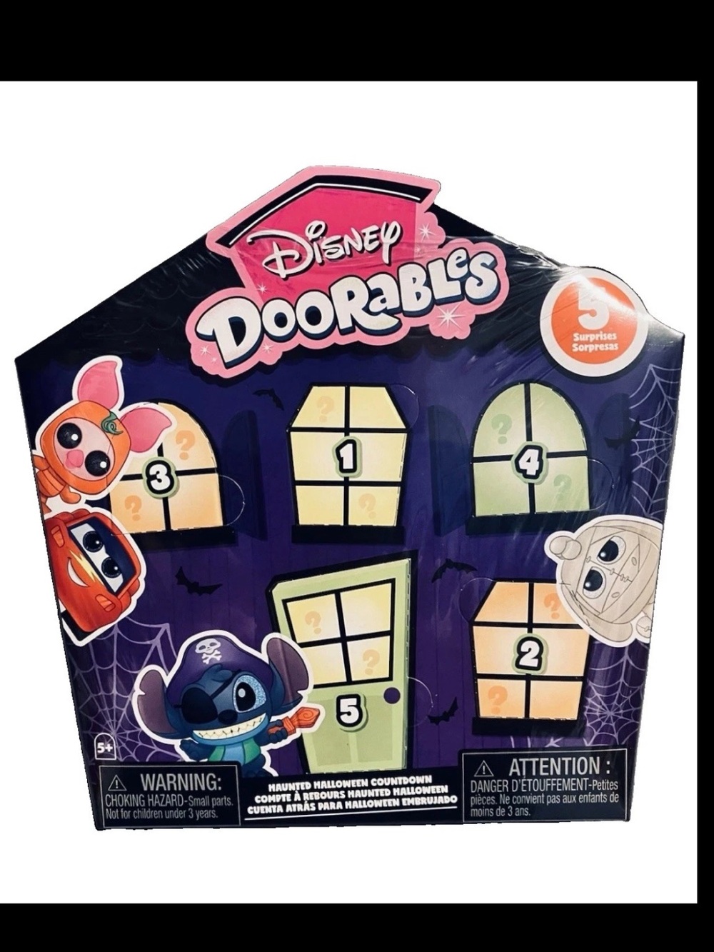2025 Disney Doorables Haunted Halloween Countdown Edition 5 Surprises Sealed NIB